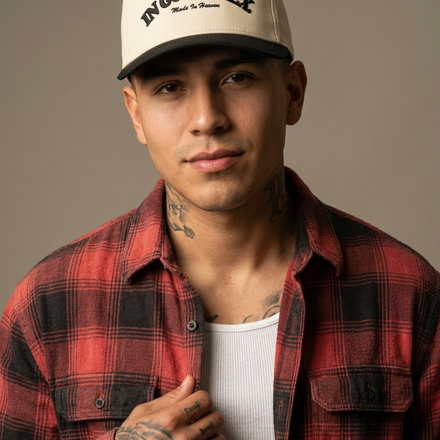 Model wearing IGIF Cap II Embroidered