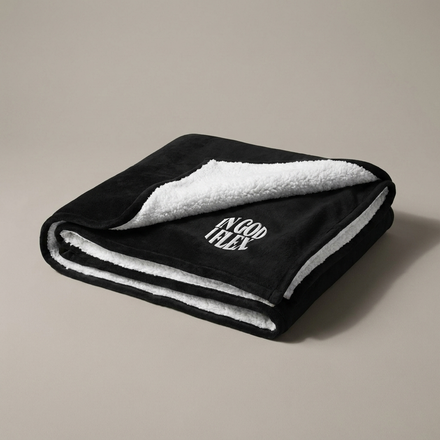 Premium Sherpa Blanket styled product shot