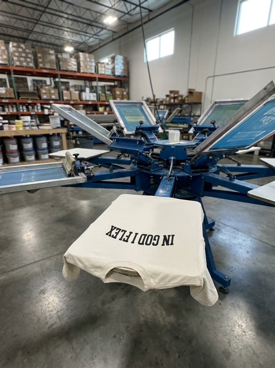 IGIF Oversized Premium Tee - in production, screen printing